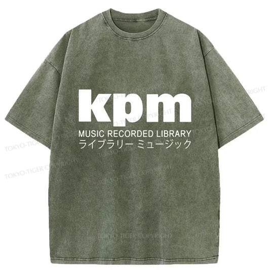 Tokyo-Tiger KPM Music Washed T-Shirt