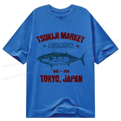 Tokyo-Tiger Japanese Tsukiji Fish Market Classic T-Shirt