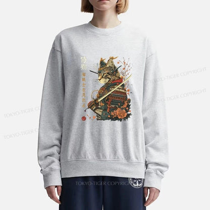 Tokyo-Tiger Cat Samurai Japanese Art Sweatshirt