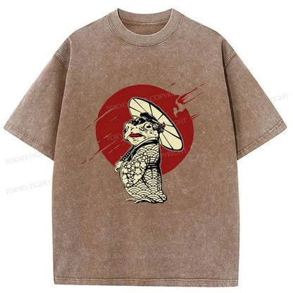 Tokyo-Tiger Frog Monster Washed T-Shirt