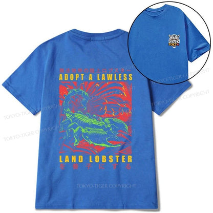 Tokyo-Tiger Adopting A Land Lobster Japanese Front Back Classic T-Shirt