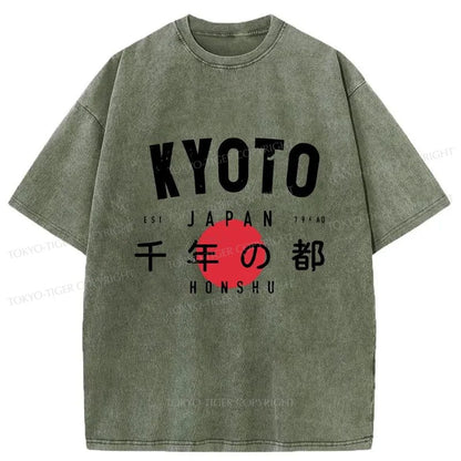 Tokyo-Tiger The Millennium Capital Of Japan Washed T-Shirt