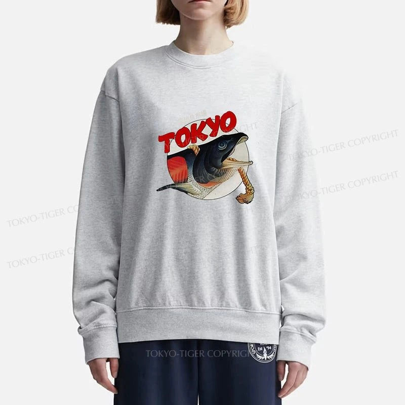 Tokyo-Tiger Vintage Japanese Tsukiji Fish Market Sweatshirt