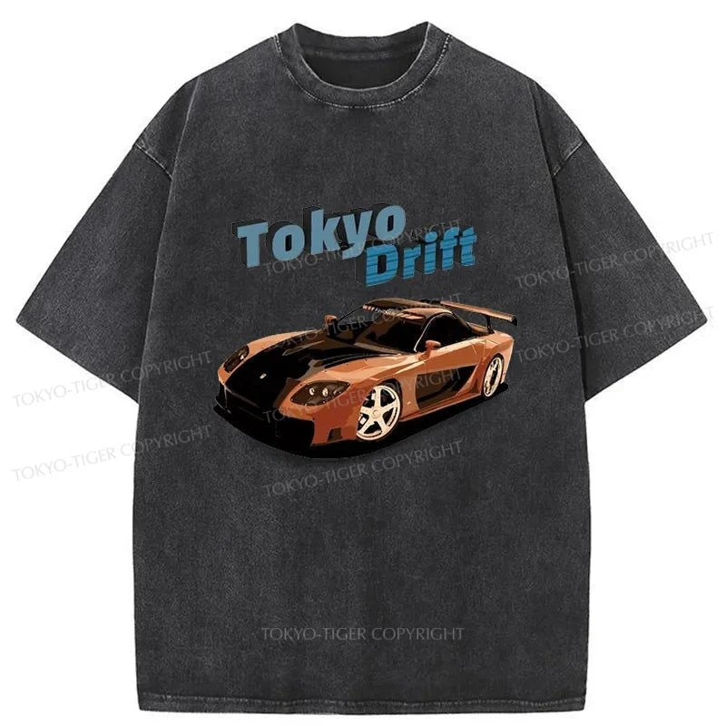 Tokyo-Tiger Fast And Furious-Tokyo Drift Washed T-Shirt