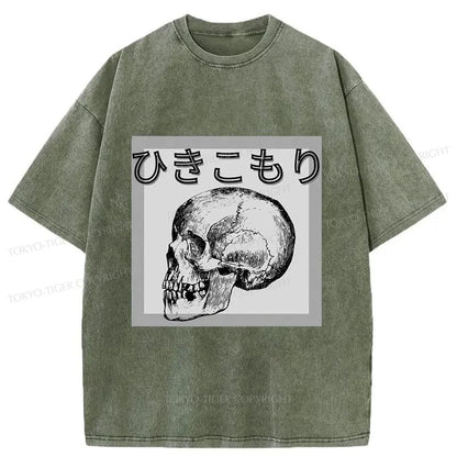 Tokyo-Tiger A Decadent Skeleton Washed T-Shirt