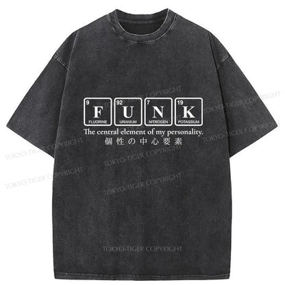 Tokyo-Tiger Funk Music Washed T-Shirt