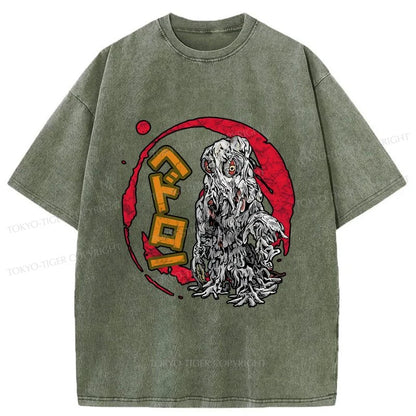 Tokyo-Tiger Smog Monster Japanese Washed T-Shirt