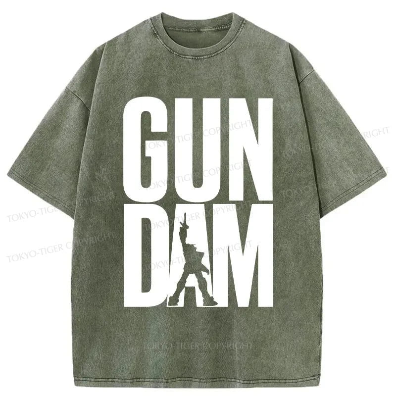 Tokyo-Tiger Gundam Japanese Washed T-Shirt