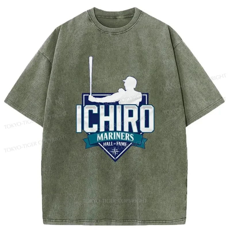 Tokyo-Tiger Ichiro Suzuki Japanese Washed T-Shirt