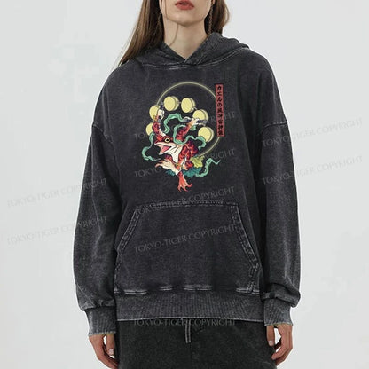 Tokyo-Tiger Frog Monster Japanese Washed Hoodie