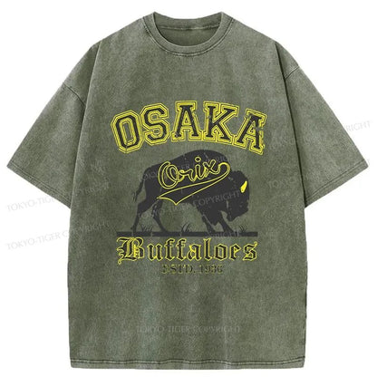 Tokyo-Tiger Orix Buffaloes Japanese Washed T-Shirt