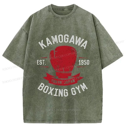 Tokyo-Tiger Kamogawa Boxing Gym Washed T-Shirt