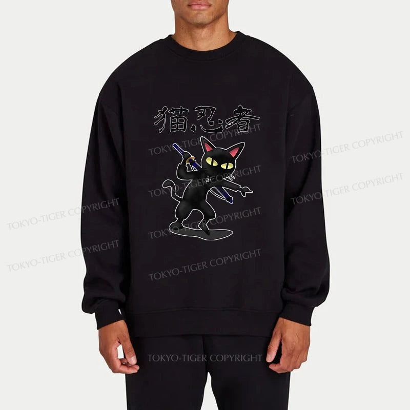 Tokyo-Tiger Ninja Cat Sweatshirt