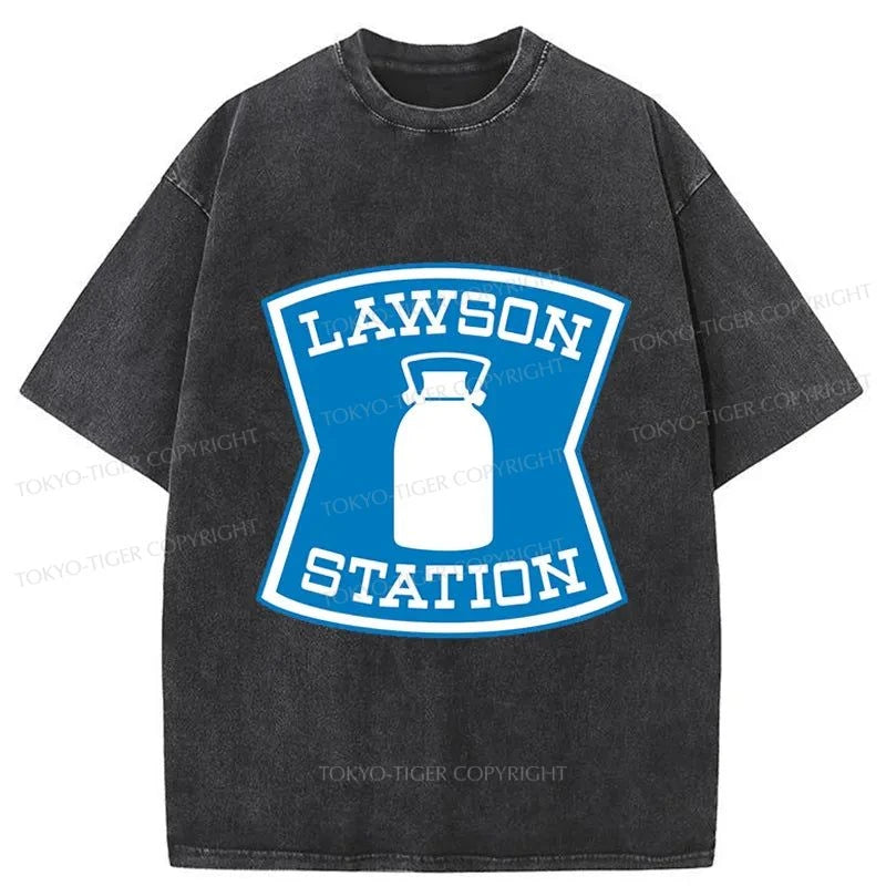 Tokyo-Tiger Lawson Station Japanese Washed T-Shirt