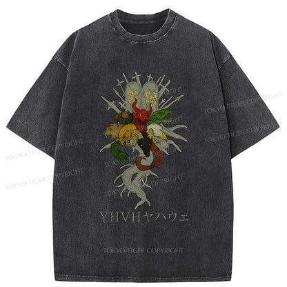 Tokyo-Tiger YHVH With Devil Washed T-Shirt