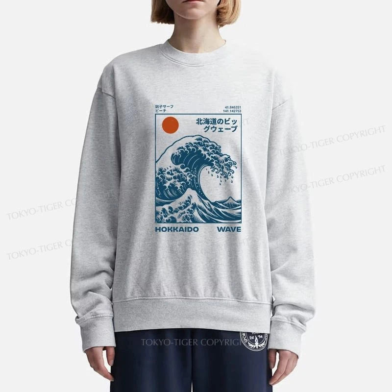 Tokyo-Tiger Hokkaido Wave Japan Sweatshirt