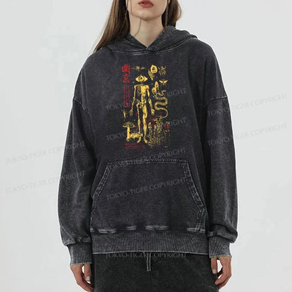 Tokyo-Tiger Spooky Ghost Japanese Washed Hoodie