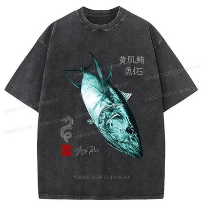 Tokyo-Tiger Tuna Japanese Washed T-Shirt