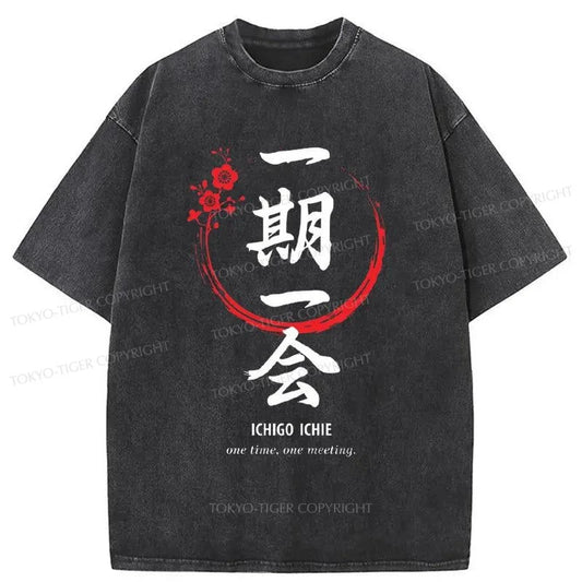 Tokyo-Tiger Once In A Lifetime Washed T-Shirt