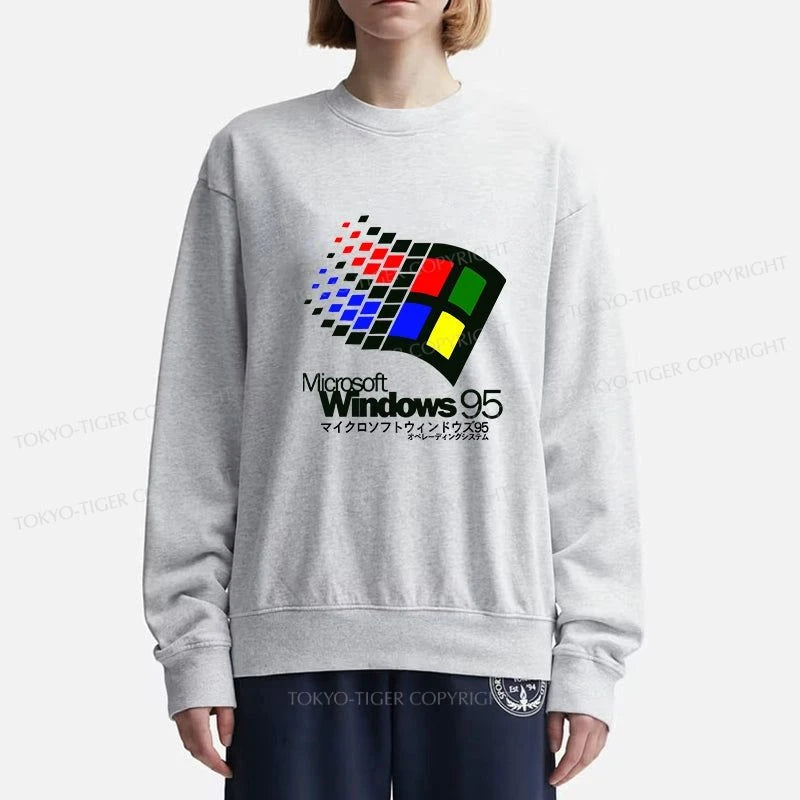 Tokyo-Tiger Windows 95 Logo Sweatshirt