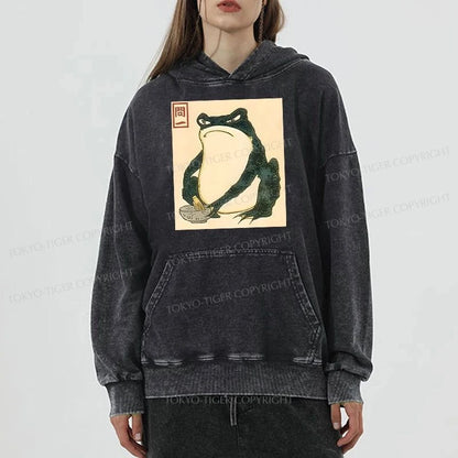 Tokyo-Tiger Matsumoto Hoji Japanese Frog Washed Hoodie