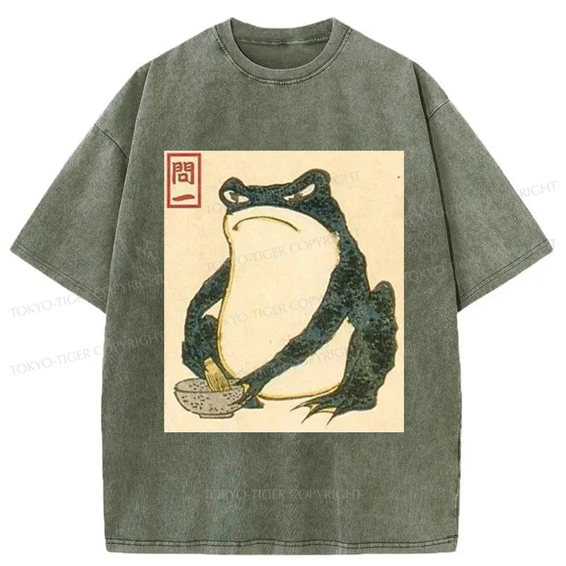 Tokyo-Tiger Matsumoto Hoji Japanese Frog Washed T-Shirt