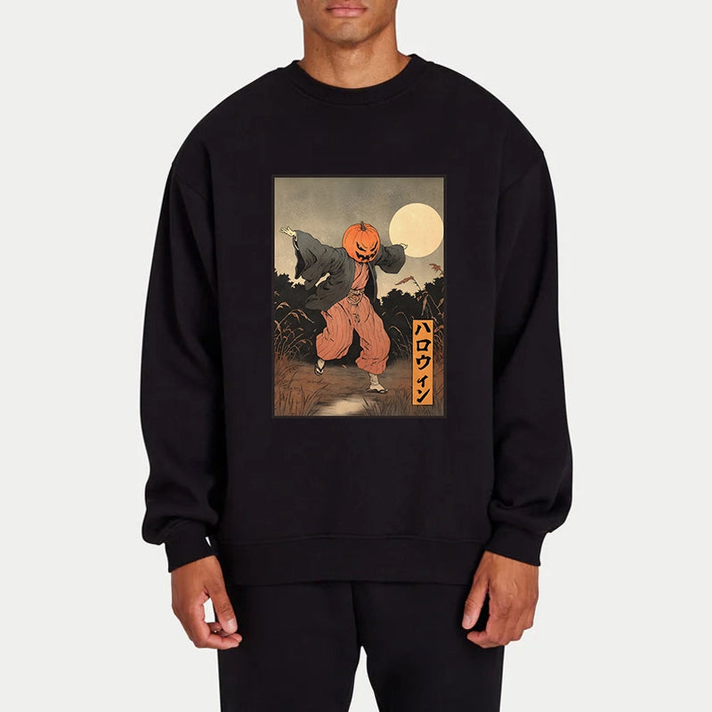 Tokyo-Tiger Japanese Pumpkin Monster Sweatshirt