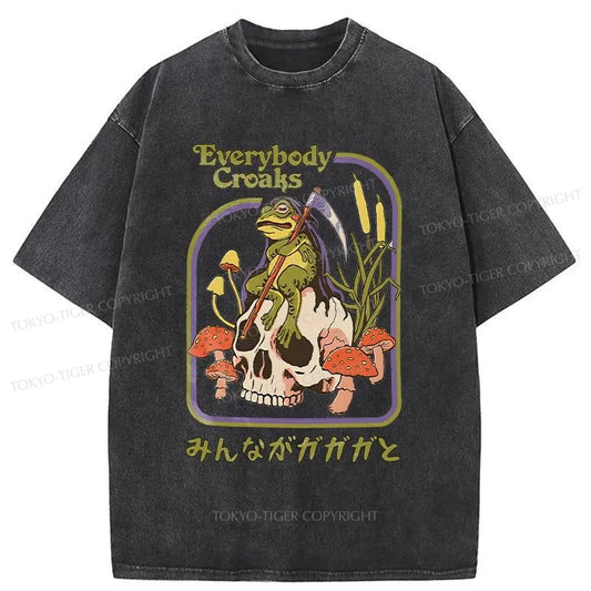 Tokyo-Tiger Death Frog Japan Washed T-Shirt