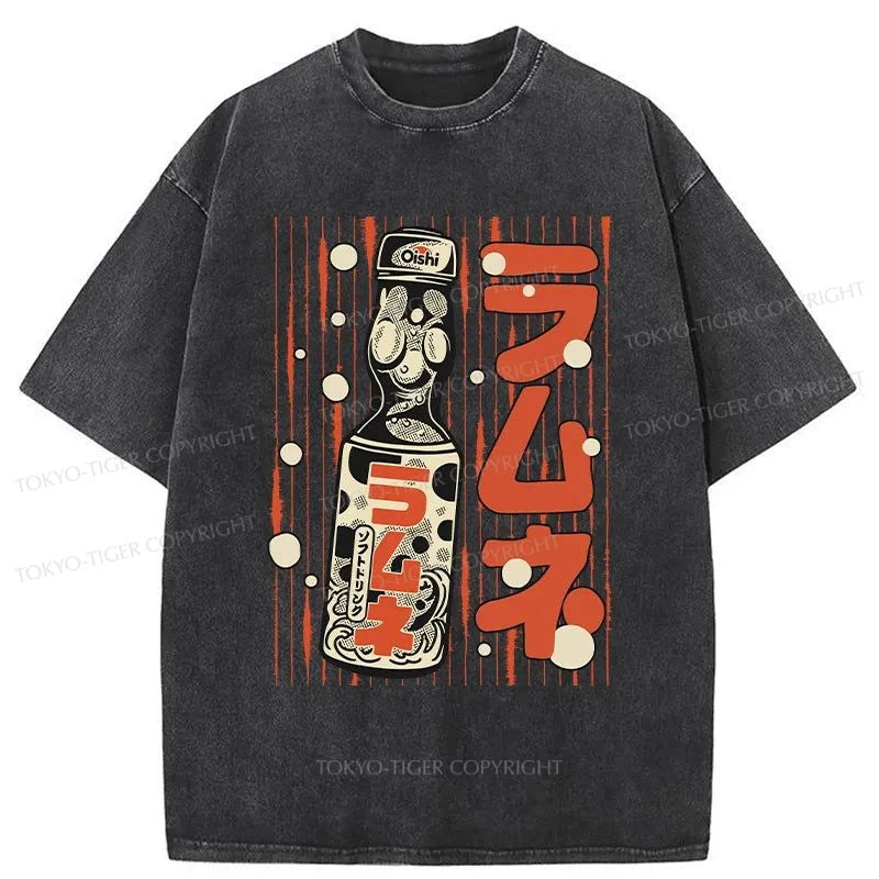 Tokyo-Tiger Lemon Squash Japanese Washed T-Shirt