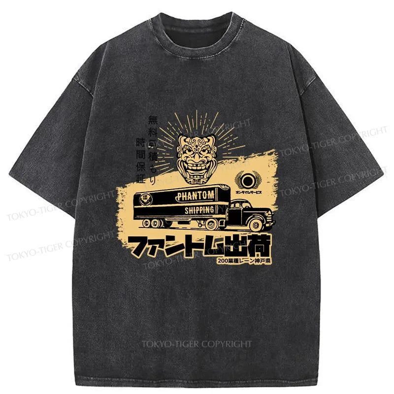 Tokyo-Tiger Japanese Shipping Company Washed T-Shirt