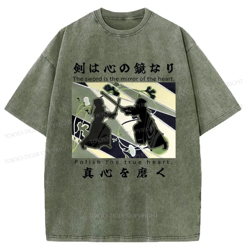 Tokyo-Tiger Kendo Japan Washed T-Shirt