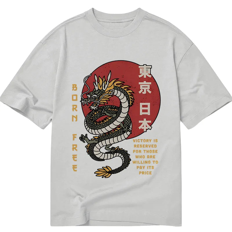 Tokyo-Tiger Japanese Kanji Unisex Dragon Classic T-Shirt