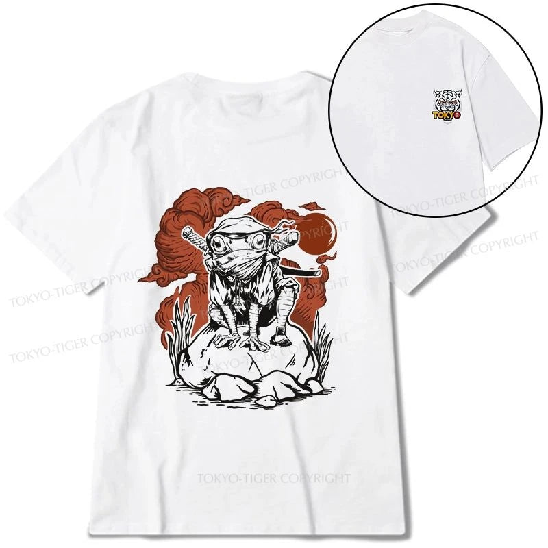 Tokyo-Tiger Ninja Frog Japanese Front Back Classic T-Shirt