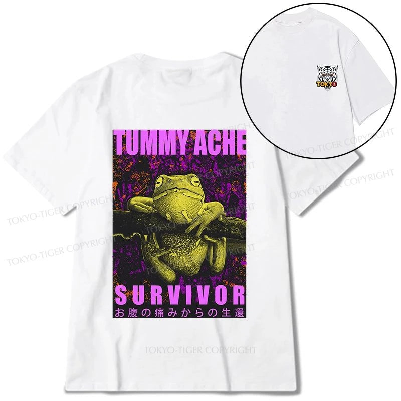 Tokyo-Tiger A Frog With Stomachache Front Back Classic T-Shirt