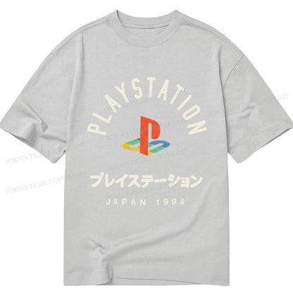 Tokyo-Tiger PlayStation Logo Japan Classic T-Shirt