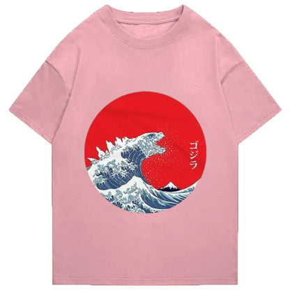 Tokyo-Tiger Great Wave Off Kanagawa Monster Classic T-Shirt