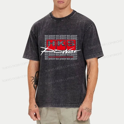 Tokyo-Tiger HKS Power Washed T-Shirt