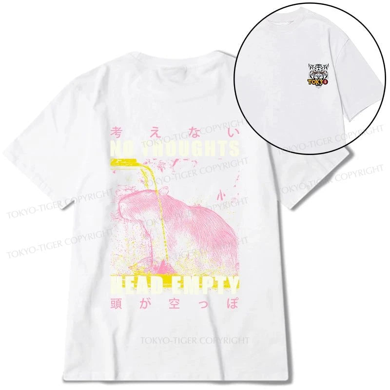 Tokyo-Tiger No Thoughts Head Empty Front Back Classic T-Shirt