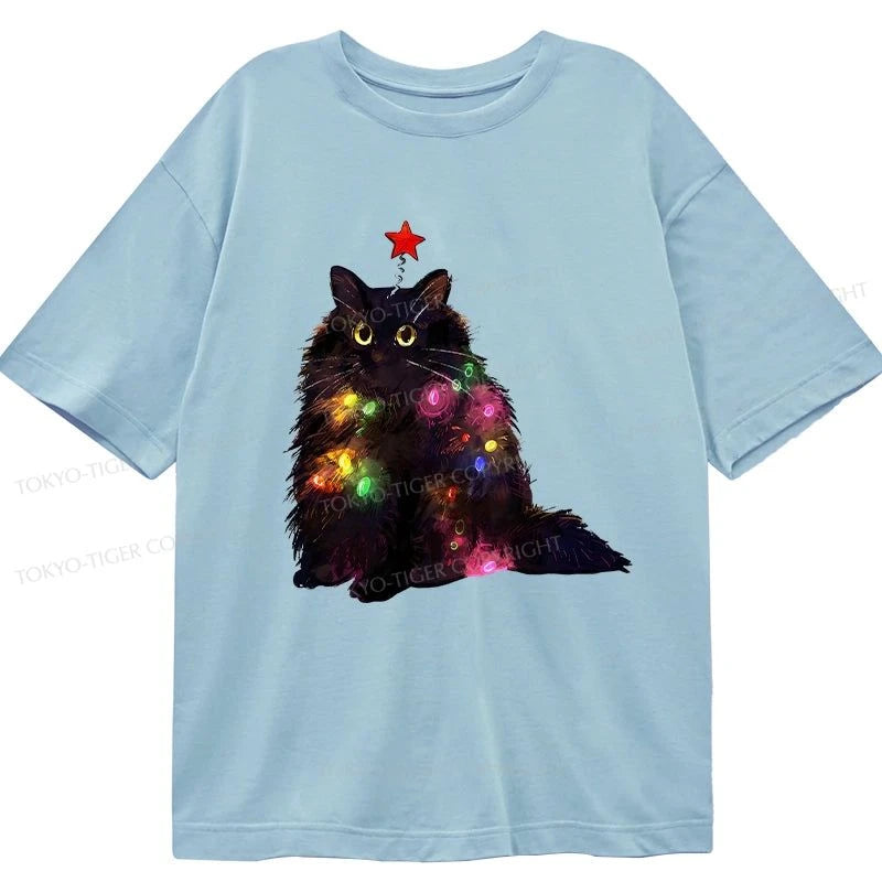 Tokyo-Tiger Christmas Lights Cat Classic T-Shirt