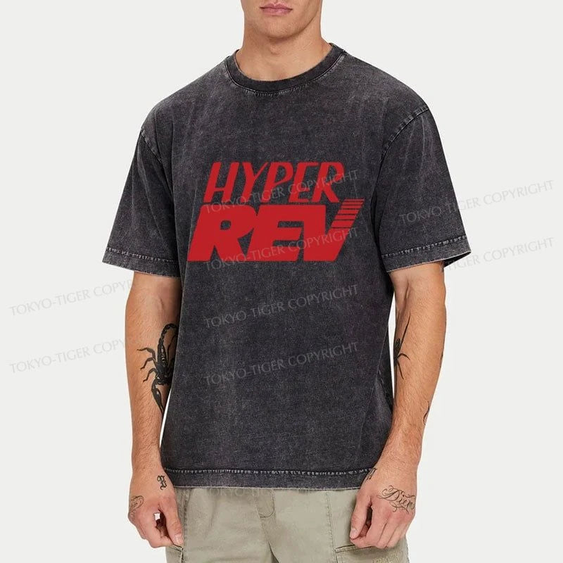 Tokyo-Tiger Hyper Rev Book Washed T-Shirt