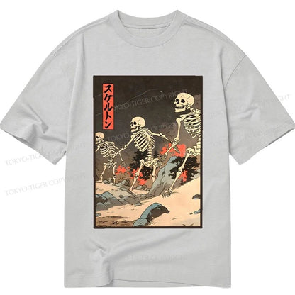 Tokyo-Tiger Japanese Rising Skeletons Classic T-Shirt