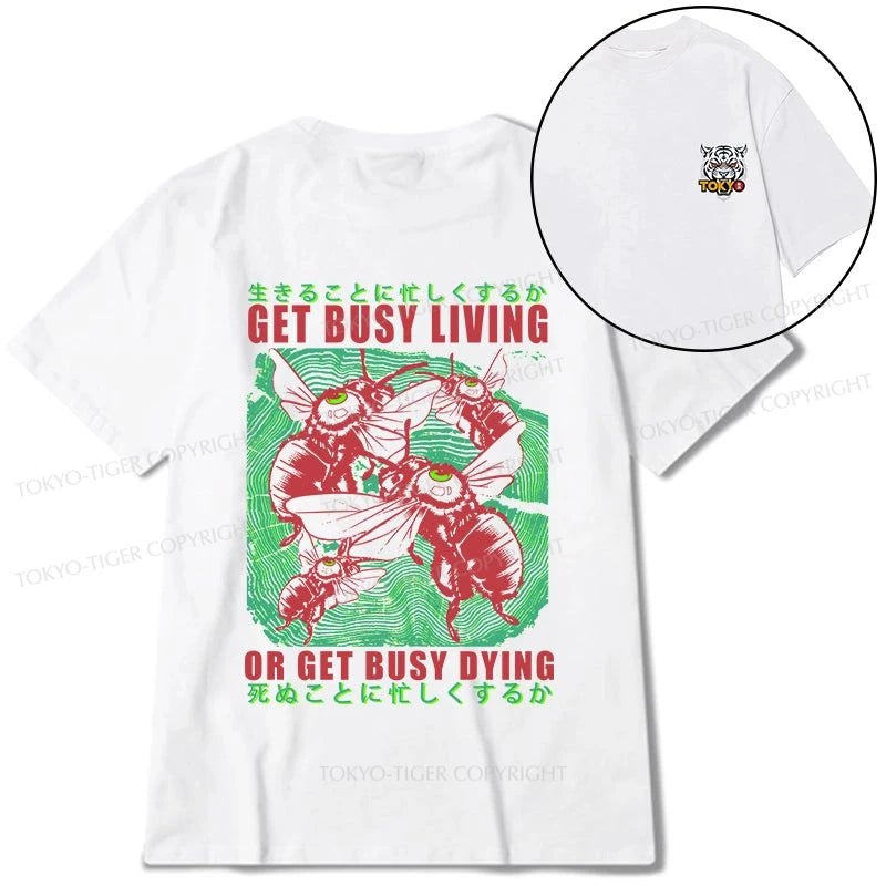 Tokyo-Tiger Busy Bee Japanese Front Back Classic T-Shirt