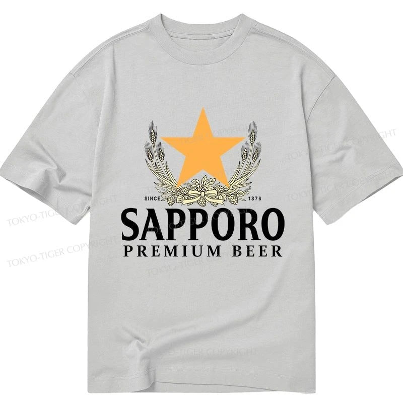 Tokyo-Tiger Sapporo Beer Logo Japanese Classic T-Shirt