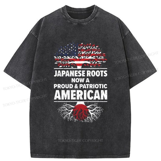 Tokyo-Tiger Born Japan American USA Citizenship Washed T-Shirt