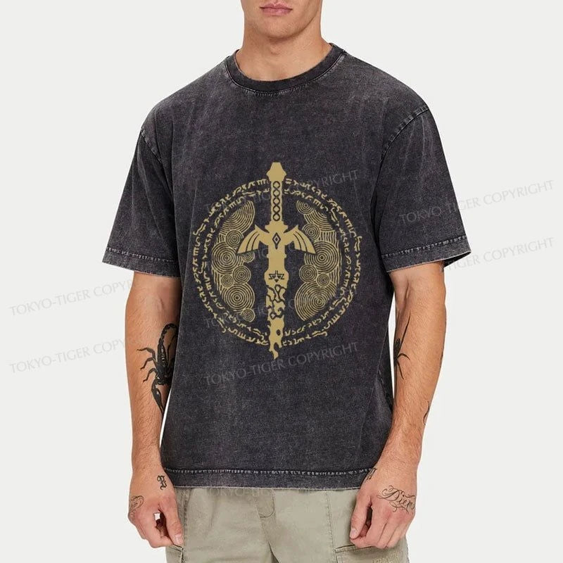 Tokyo-Tiger Magic Sword Japan Washed T-Shirt