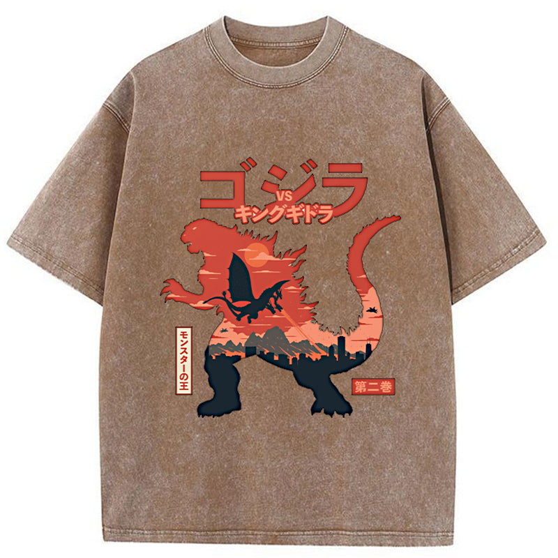 Tokyo-Tiger King of the Monsters Washed T-Shirt