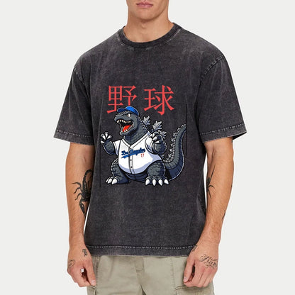 Tokyo-Tiger Baseball Is My Favorite Sport Washed T-Shirt