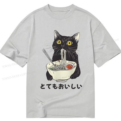 Tokyo-Tiger Cats Eat Ramen Noodles Classic T-Shirt