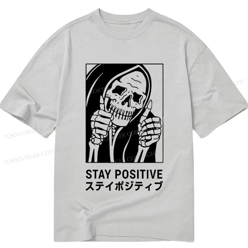 Tokyo-Tiger Stay Positive Skeleton Classic T-Shirt