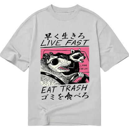 Tokyo-Tiger Live Fast Eat Trash Classic T-Shirt
